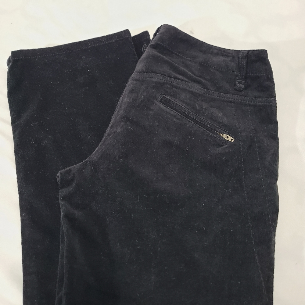 BCBG Black Corduroy Pants‎ NWOT Size 8 Y2K